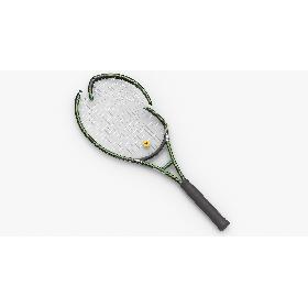3D模型-3D model Tennis Racket Broken